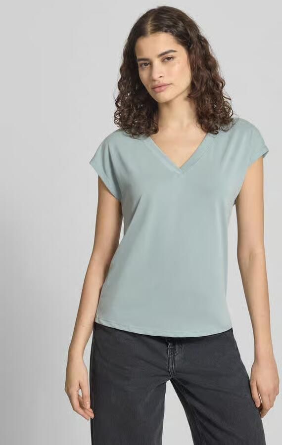 Only Shirt met V-hals ONLFREE S S MOD.V-NECK TOP JRS NOOS - Foto 7