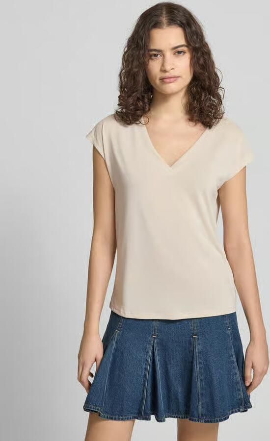 Only Shirt met V-hals ONLFREE S S MOD.V-NECK TOP JRS NOOS - Foto 7