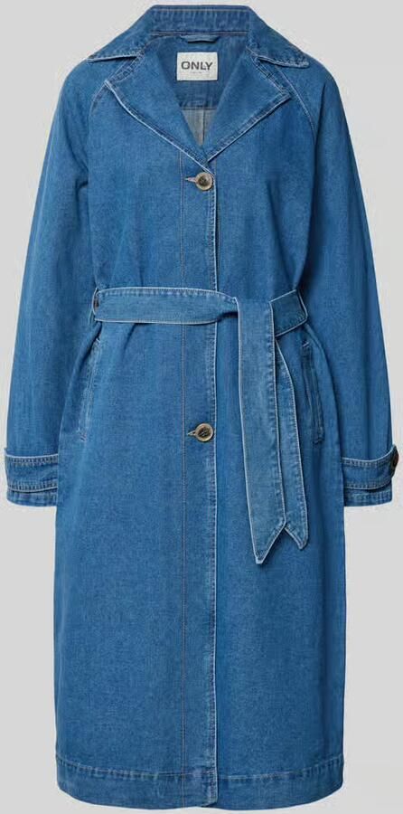 Only Lange oversized jeansjas van katoenmix model 'MALOU' - Foto 4