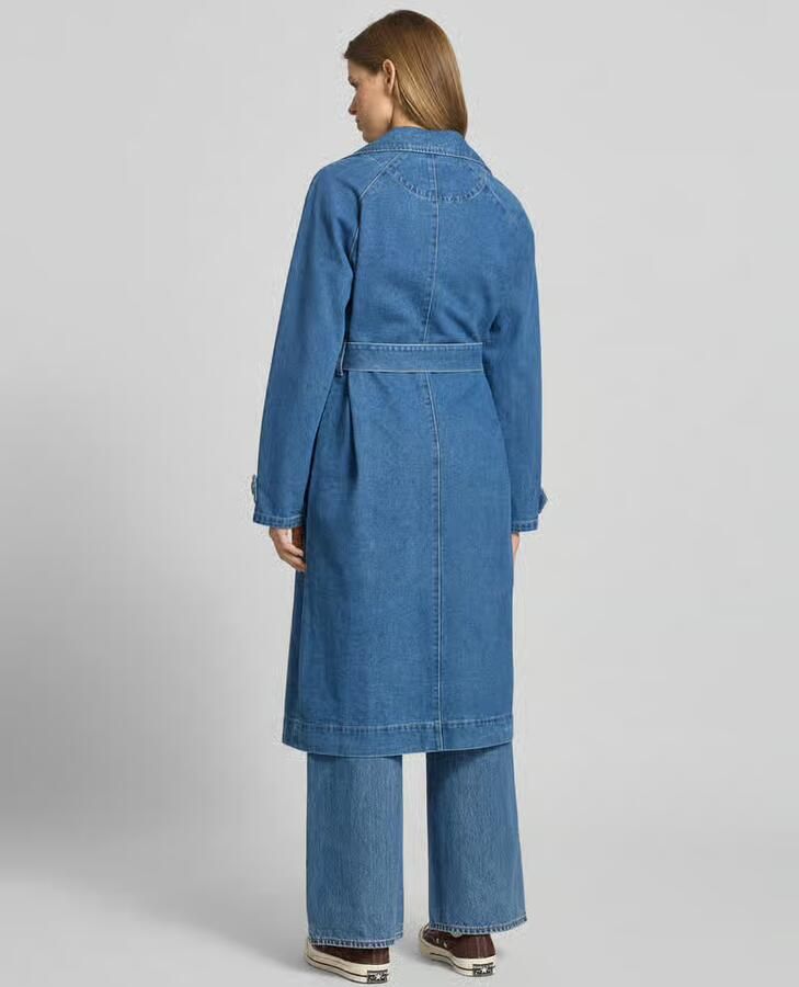 Only Lange oversized jeansjas van katoenmix model 'MALOU' - Foto 4