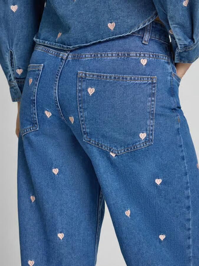 Only loose fit wide leg jeans van pure katoen model 'VEGA'