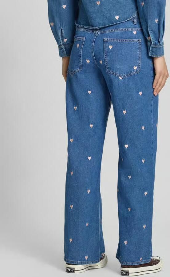 Only loose fit wide leg jeans van pure katoen model 'VEGA' - Foto 3