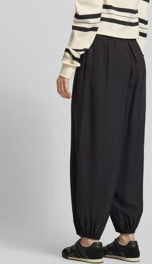 Only loose fit wijdte broek met elastische band model 'SCARLY' - Foto 3
