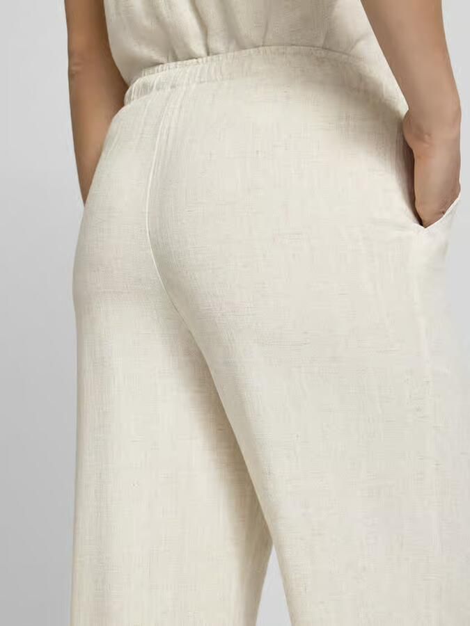 Only loose fit wijdte broek van mix van viscose en linnen model 'SIESTA' - Foto 8