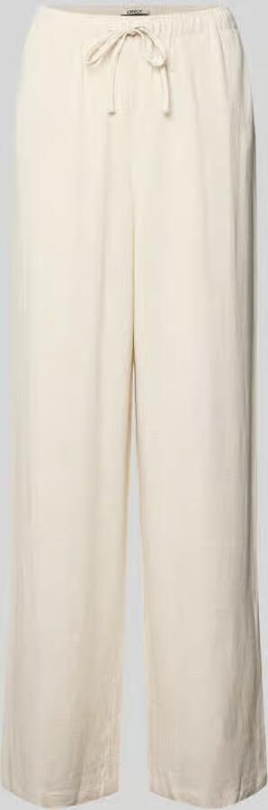 Only loose fit wijdte broek van mix van viscose en linnen model 'SIESTA' - Foto 9