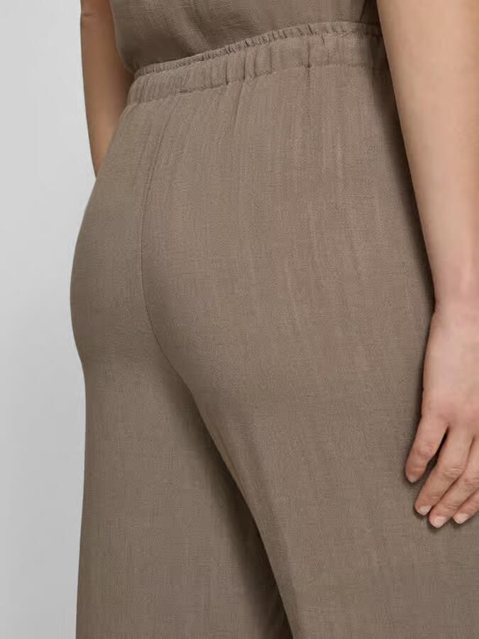 Only loose fit wijdte broek van mix van viscose en linnen model 'SIESTA'