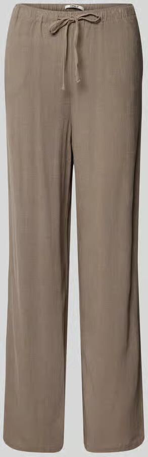 Only loose fit wijdte broek van mix van viscose en linnen model 'SIESTA' - Foto 3