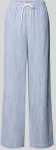 Only loose fit wijdte broek van mix van viscose en linnen model 'SIESTA'