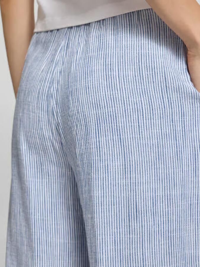 Only loose fit wijdte broek van mix van viscose en linnen model 'SIESTA' - Foto 2