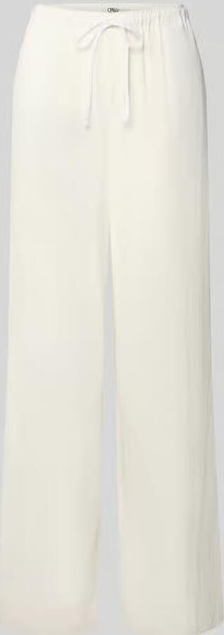 Only loose fit wijdte broek van mix van viscose en linnen model 'SIESTA' - Foto 2