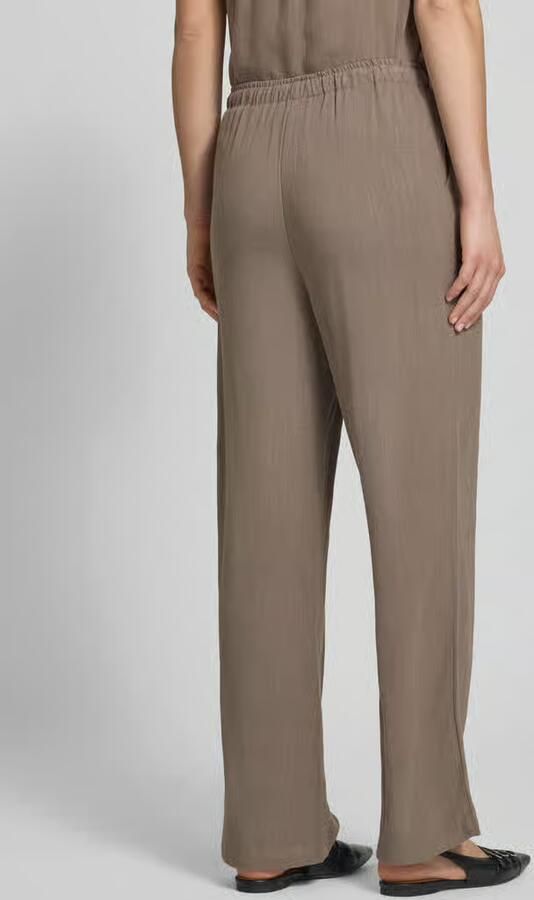Only loose fit wijdte broek van mix van viscose en linnen model 'SIESTA' - Foto 3