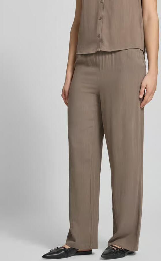 Only loose fit wijdte broek van mix van viscose en linnen model 'SIESTA' - Foto 5