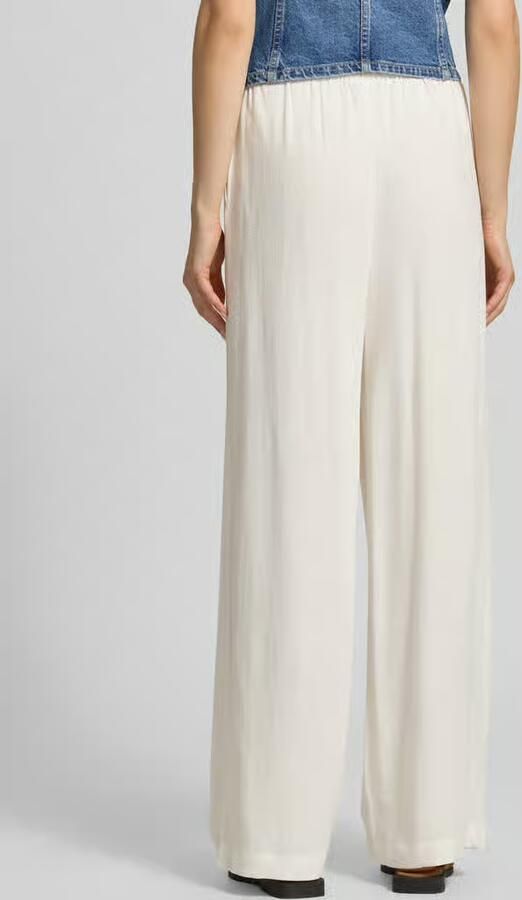 Only loose fit wijdte broek van mix van viscose en linnen model 'SIESTA'