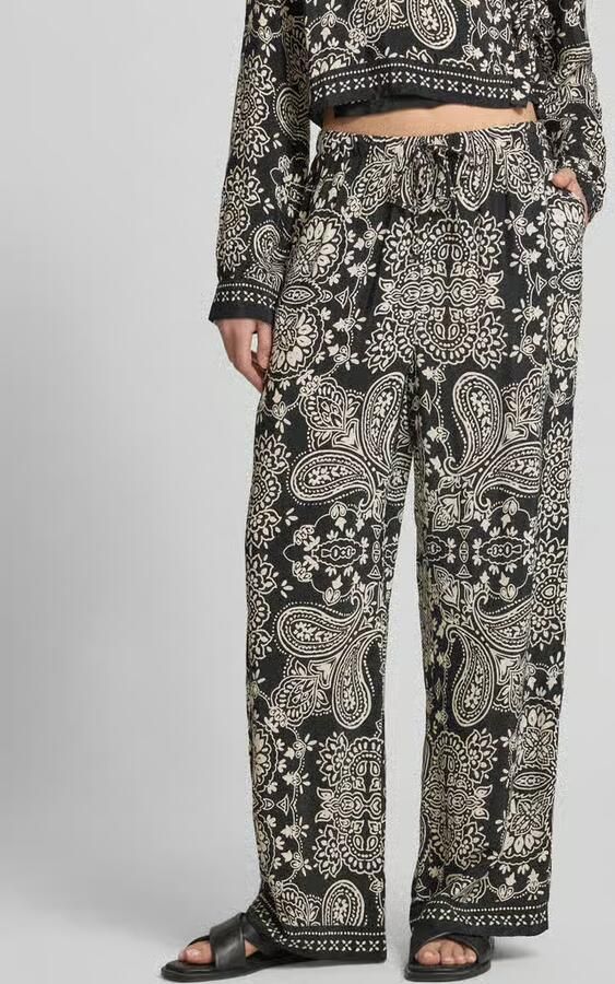 Only Loose fit wijdte broek van pure viscose model 'EMZA AJA' - Foto 3