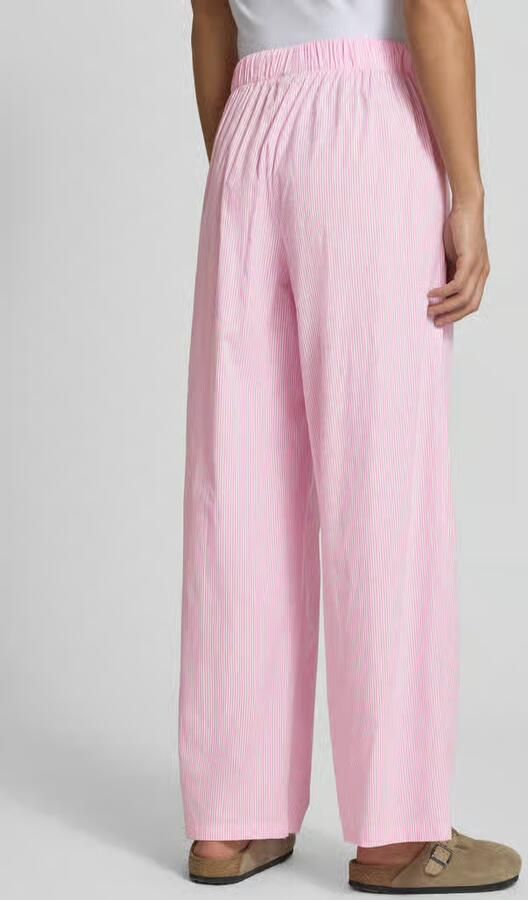 Only Regular fit wijde broek met all-over motief model 'AUGUSTA'