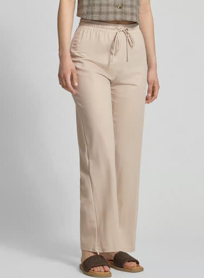 Only Wide leg stoffen broek met elastische band model 'JANY' - Foto 2
