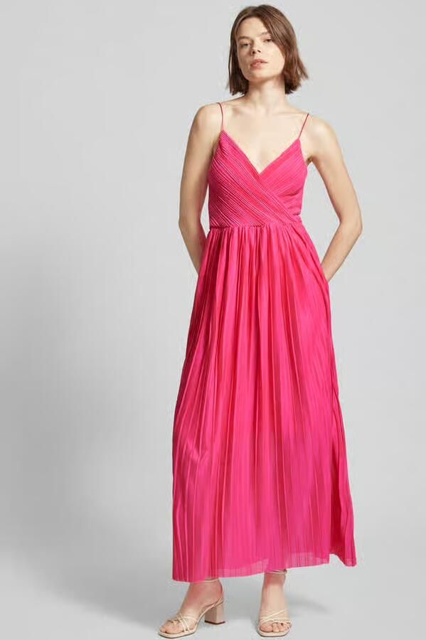 Only Multicolor Lange Polyester Jurk Lente Zomer Collectie Pink Dames - Foto 2