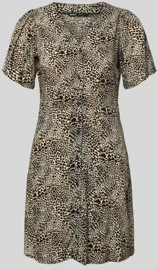 Only Regular fit mini-jurk van pure viscose model 'EVIDA' - Foto 10
