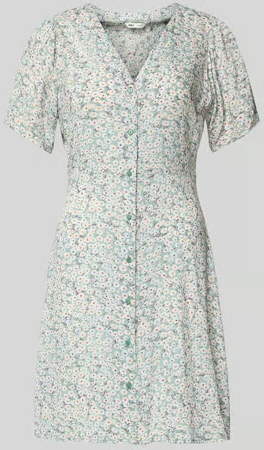 Only Regular fit mini-jurk van pure viscose model 'EVIDA' - Foto 7