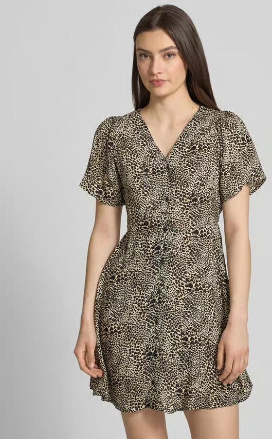 Only Regular fit mini-jurk van pure viscose model 'EVIDA' - Foto 10