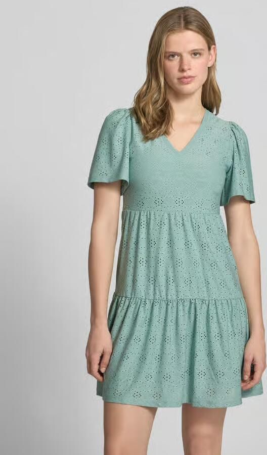 Only Mini-vrijetijdsjurk met ajourpatroon model 'SMILLA LIFE' - Foto 3