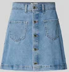 Only Nauwsluitende jeansrok met knoopsluiting model 'AMAZING' - Foto 9