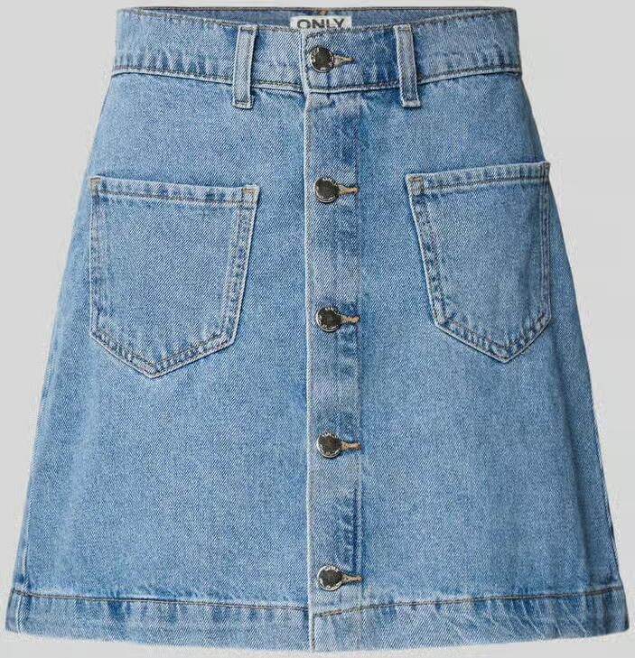 Only Nauwsluitende jeansrok met knoopsluiting model 'AMAZING' - Foto 10