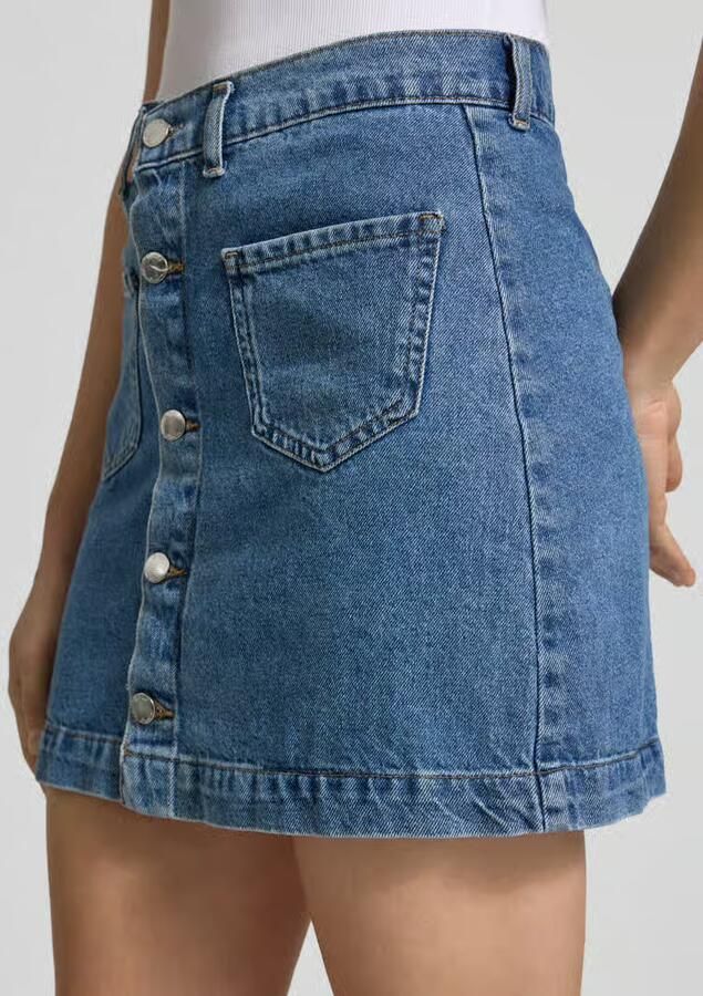 Only Nauwsluitende jeansrok van puur katoen model 'AMAZING' - Foto 2