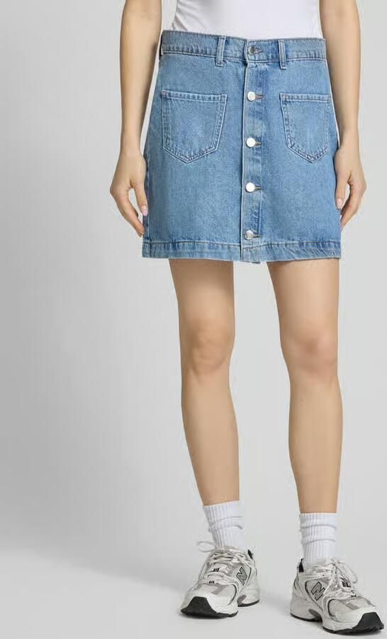 Only Nauwsluitende jeansrok met knoopsluiting model 'AMAZING' - Foto 10