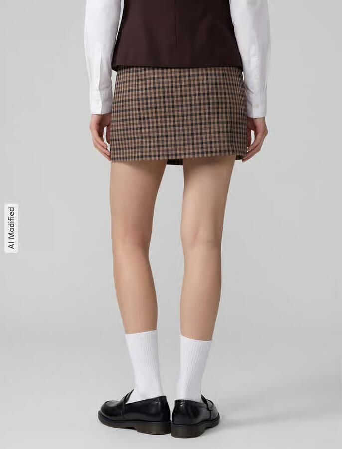 Only Nauwsluitende mini-rok met viscosemodel model 'VIOLETTA' - Foto 2