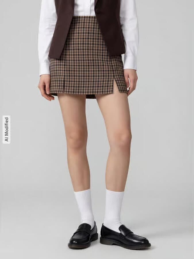 Only Nauwsluitende mini-rok met viscosemodel model 'VIOLETTA' - Foto 3