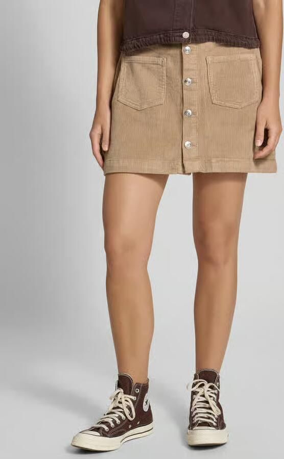 Only Corduroy rok in A-lijn met doorknoopsluiting model 'AMAZING' - Foto 2