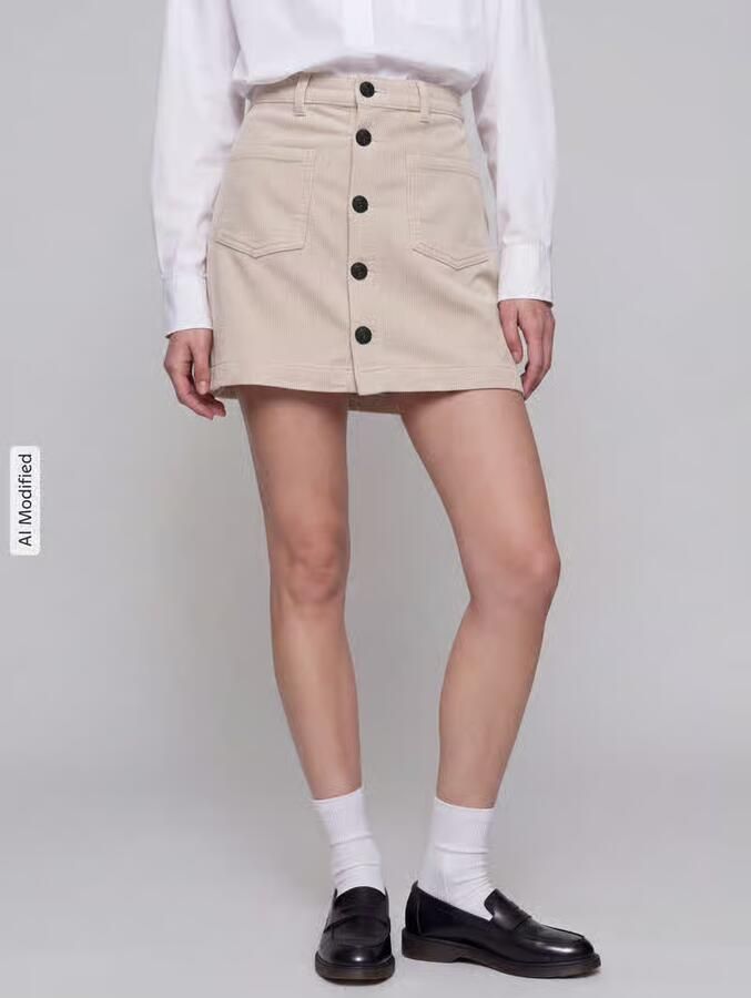 Only Nauwsluitende minirok van katoenmix model 'AMAZING' - Foto 3