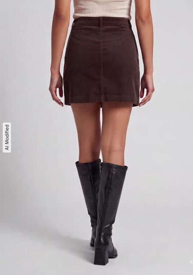 Only Nauwsluitende minirok van katoenmix model 'AMAZING' - Foto 4