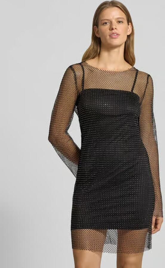 Only Nauwsluitende vrijetijdsjurk in mesh look model 'TORVI' - Foto 2