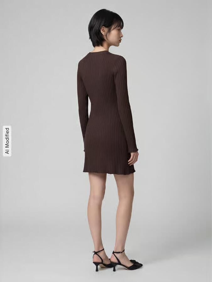 Only Nauwsluitende vrijetijdsjurk van viscosemix model 'MICHELLA' - Foto 3