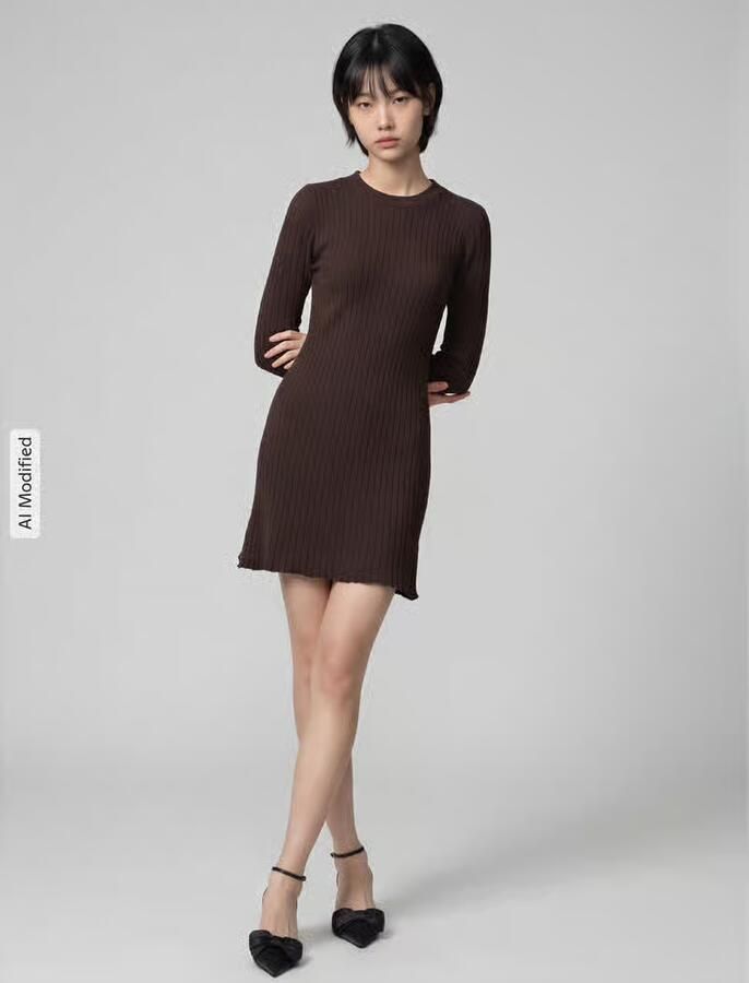 Only Nauwsluitende vrijetijdsjurk van viscosemix model 'MICHELLA' - Foto 2