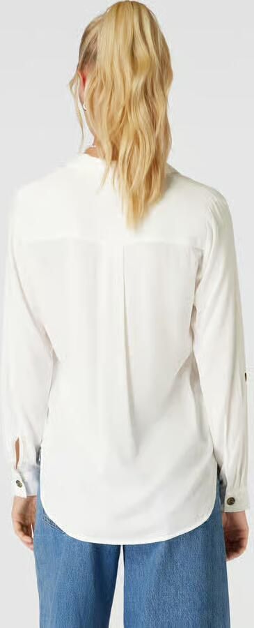 Only Overhemdblouse van viscose met verlengd rugpand model 'YASMIN' - Foto 7