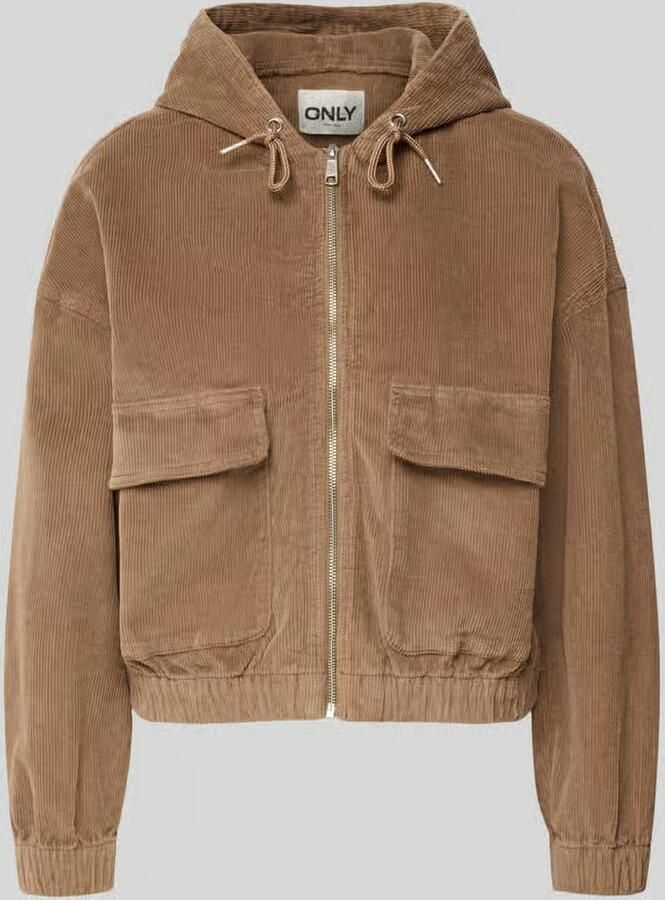 Only Oversized bomberjack van katoenmix model 'KENZIE'