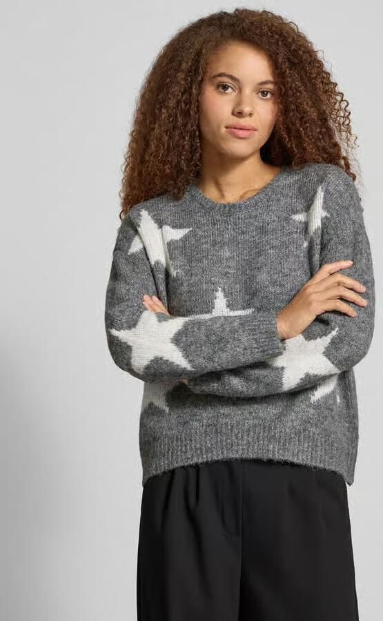Only Oversized gebreide pullover met wol model 'AZU' - Foto 2