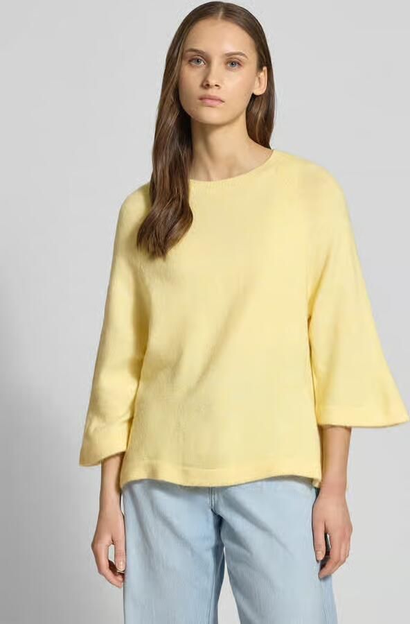 Only Oversized gebreide trui met 3 4-mouw model 'SIMONI' - Foto 4
