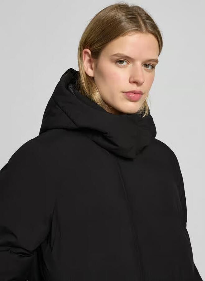 Only Oversized gewatteerde lange jas met capuchon model 'JOSIE' - Foto 2