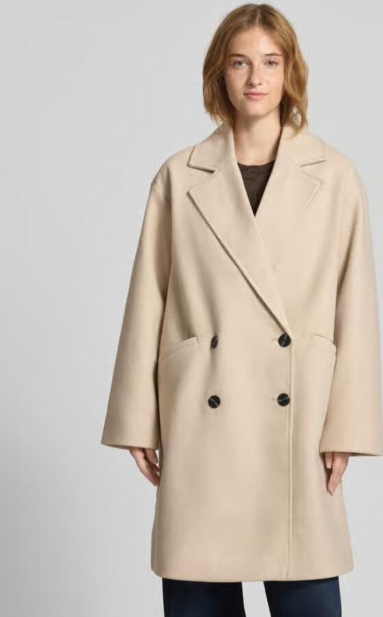 Only Oversized lange jas met reverskraag model 'BLAKE' - Foto 2
