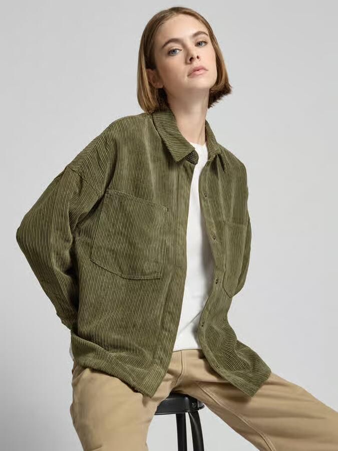 Only Loose fit overhemdblouse met borstzakken model 'JANINE-RAI' - Foto 3