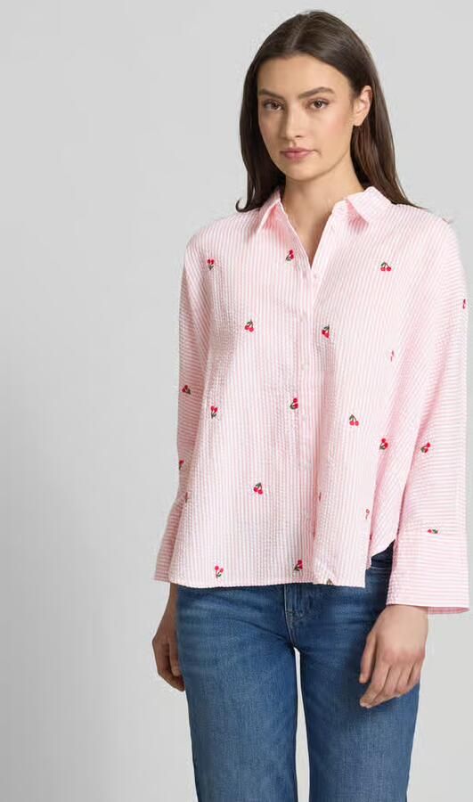 Only Oversized overhemdblouse van puur katoen model 'NEW LINA GRACE' - Foto 4