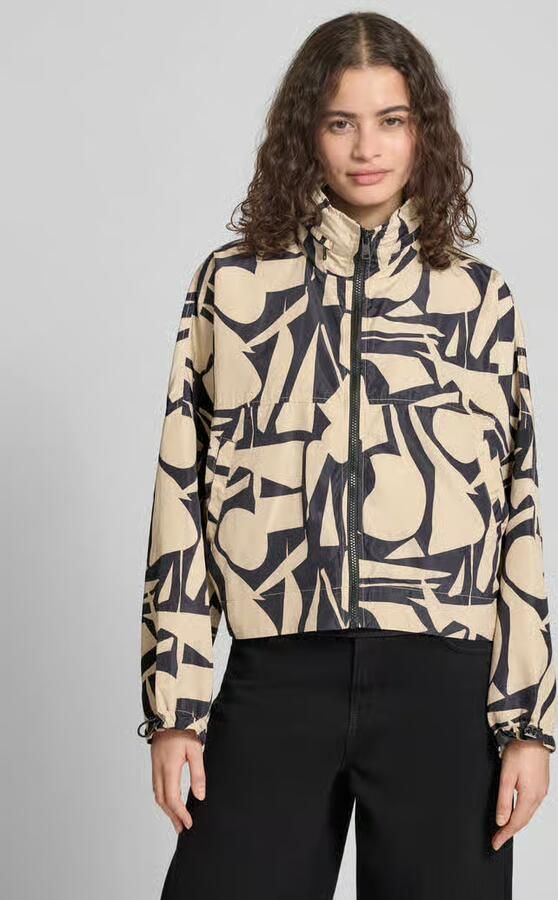 Only Oversized overhemdjack met all-over motief Model 'BETTY BATSLEEVE' - Foto 4