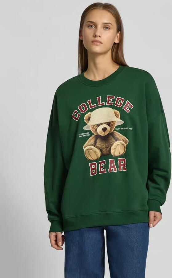 Only Oversized sweatshirt van katoenmix model 'BILA' - Foto 8