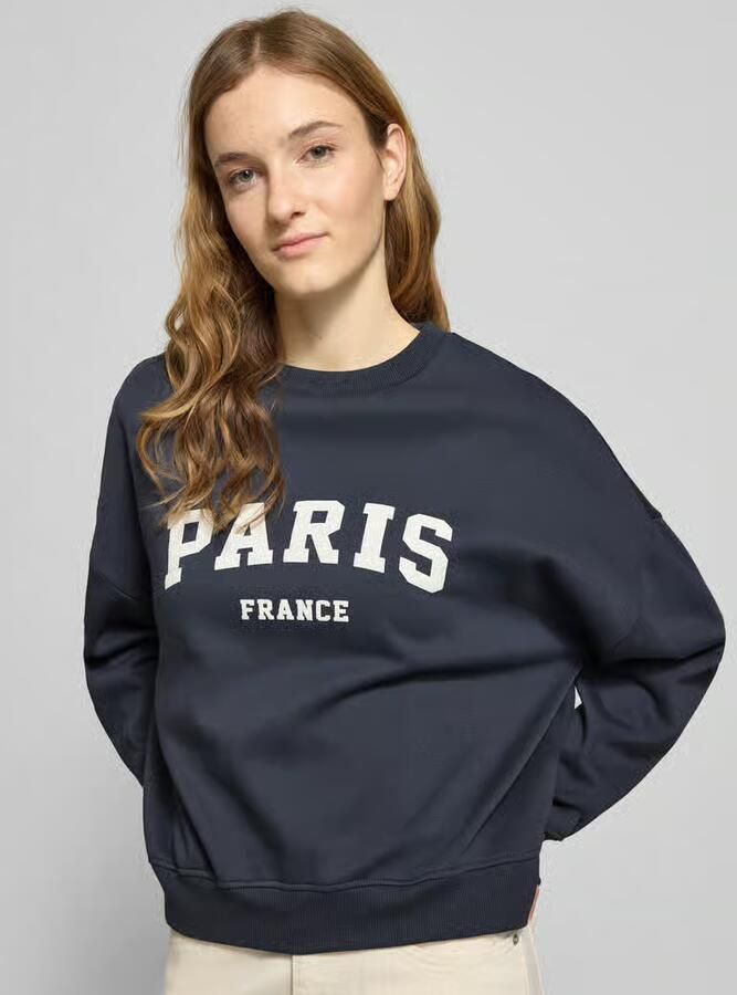 Only Oversized sweatshirt van katoenmix model 'SWEAT LIFE' - Foto 4