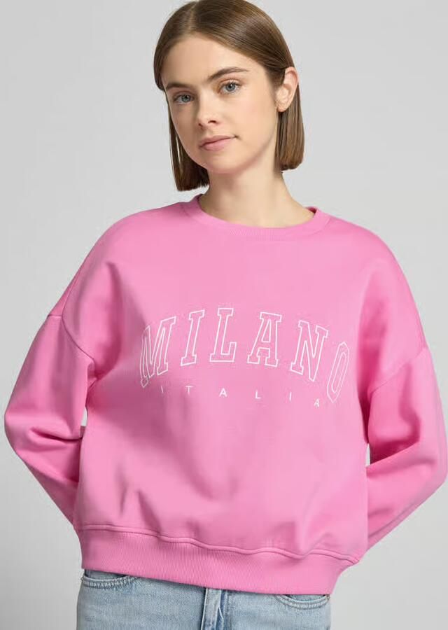 Only Oversized sweatshirt van katoenmix model 'SWEAT LIFE' - Foto 2