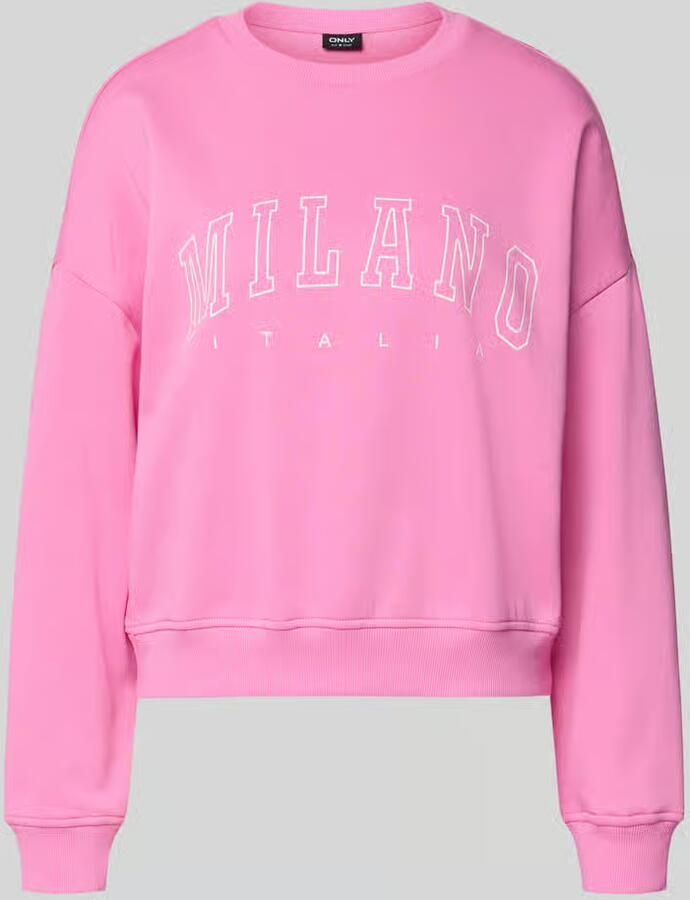 Only Oversized sweatshirt van katoenmix model 'SWEAT LIFE'
